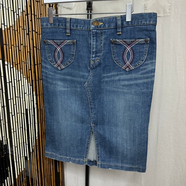 free's phrase denim skirt