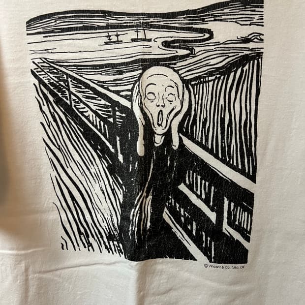 90's Edvard Munch (The Scream) t-shirts