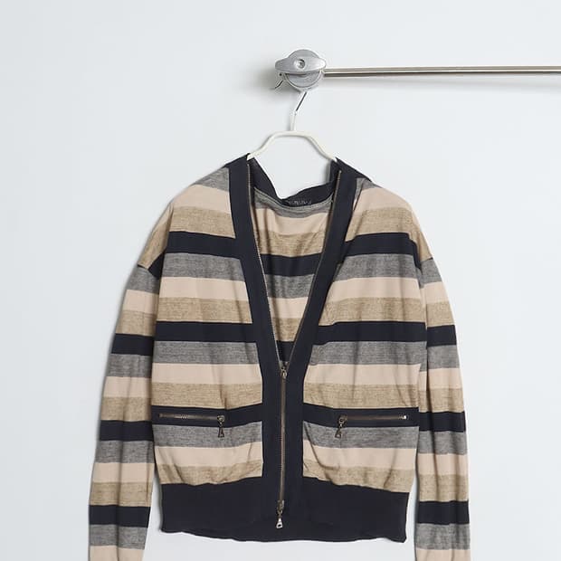 SVINSVING Border Pullzip Cardigan
