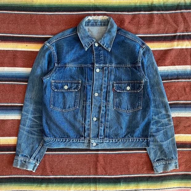 50s USA 빈티지 리바이스 507XX 2세대 오리지널 데님 자켓