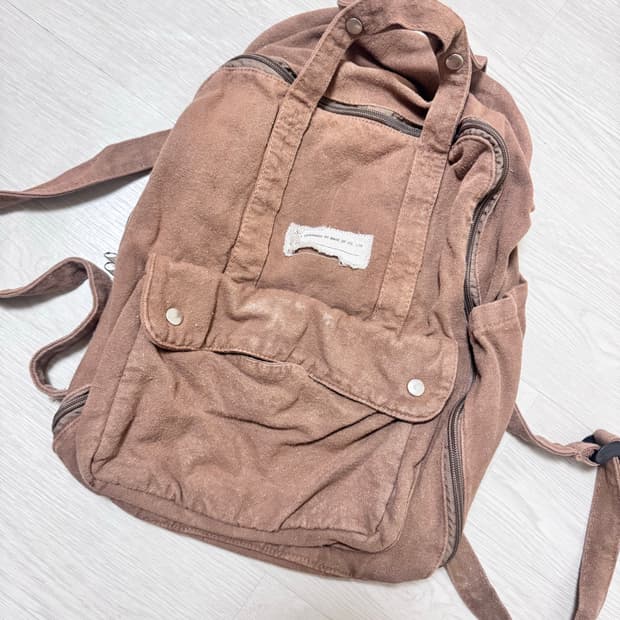 빈티지 모리걸 모리 배낭 브라운 백팩 카모메산장