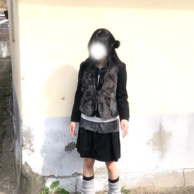 빈티지 검정토깽이 코디세트