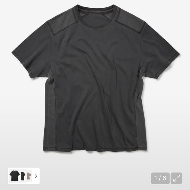 ETCE (MIXED SHOULDER PANEL TEE) L사이즈