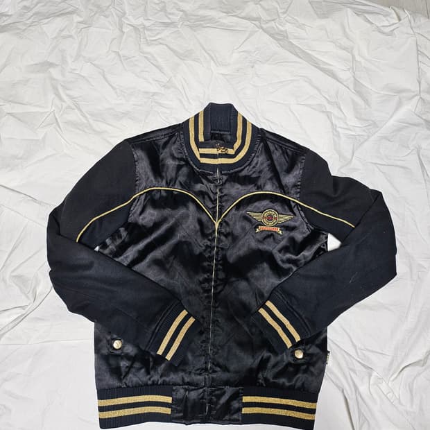 에비수 y2k 올드 바시티 자켓 S