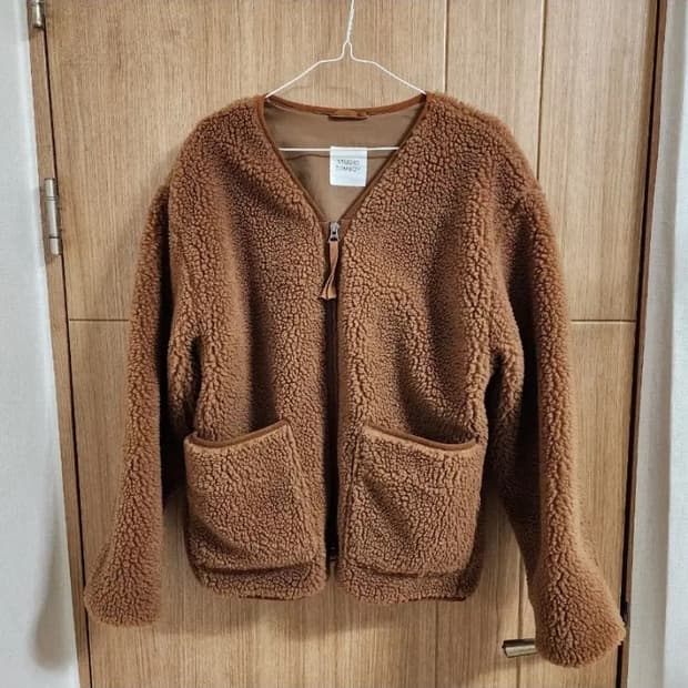 (F)여성 톰보이 뽀글이 집업 가디건