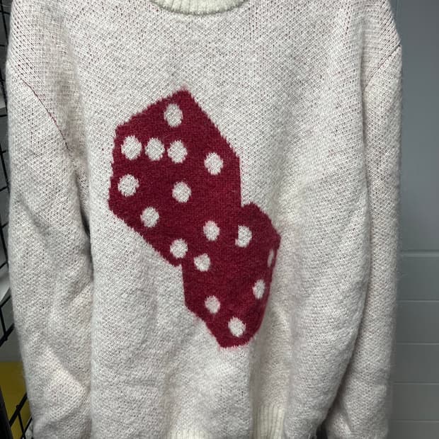 스투시 다이스 모헤어 본 니트 xxl