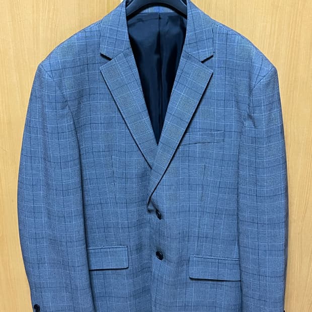 무탠다드 글렌 체크 베이직 블레이저 L