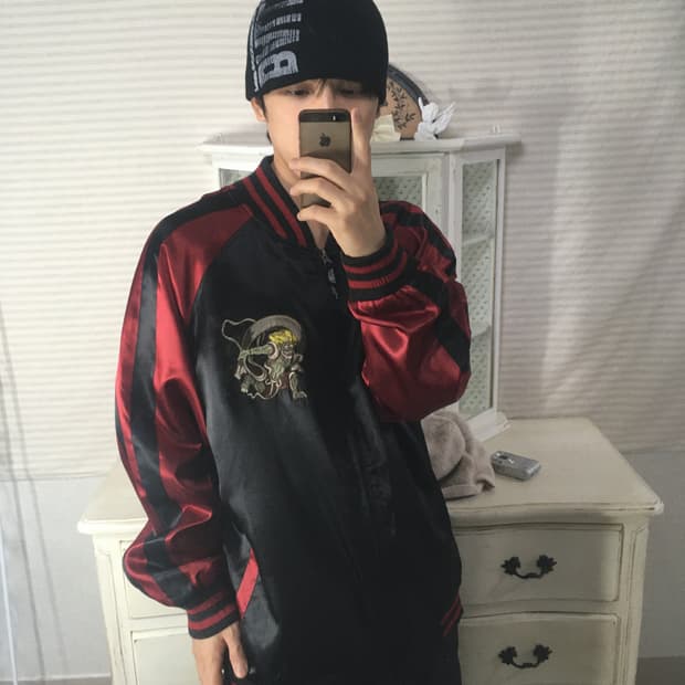 빈티지 풍신뇌신 스카쟌 764 y2k 스트릿 갸루 펑키 일본빈티지