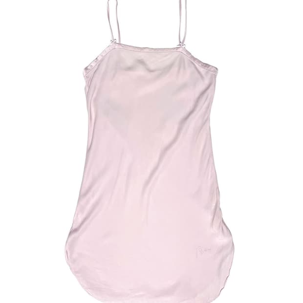 GIVENCHY 핑크 리본 슬립 