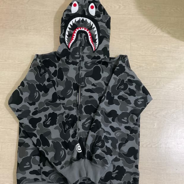 베이프 그레이 후드집업 / L