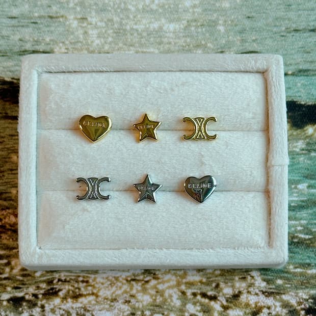 셀린느 업사이클링 귀걸이 3종