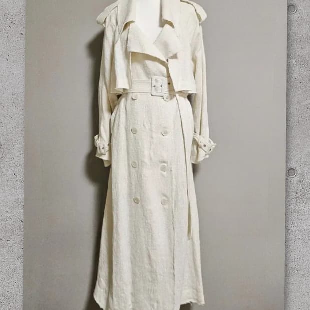 줄로그JULLLOG 체엘르 린렌 트렌치코트