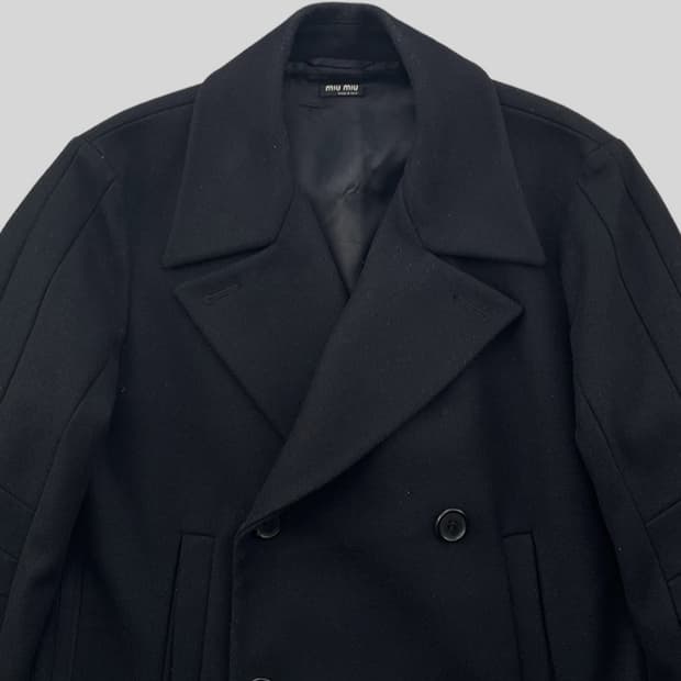 Miu Miu 더블브레스트 피코트