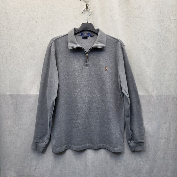 폴로 랄프로렌 그레이 하프집업 맨투맨