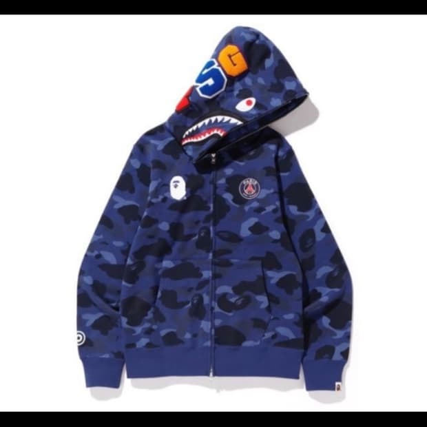 베이프 파리생제르망 (psg) 샤크 후드집업