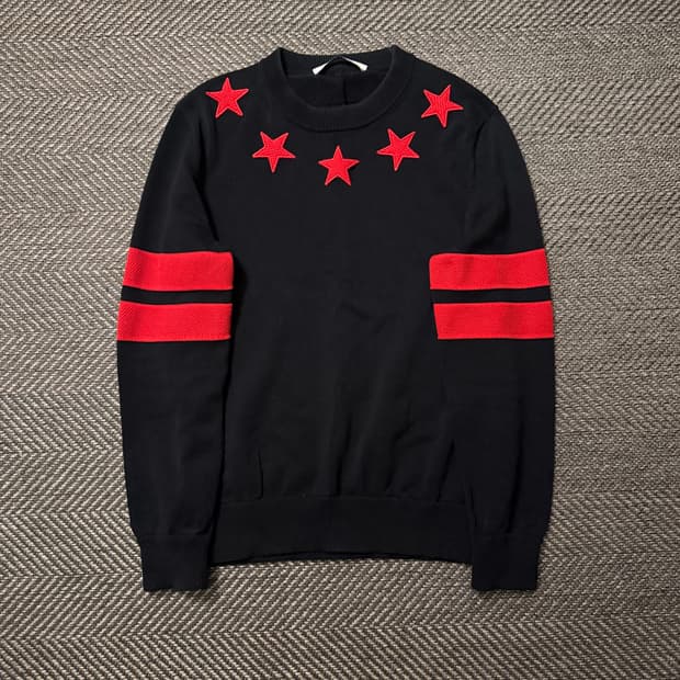 지방시 스타 패치 코튼 니트 M