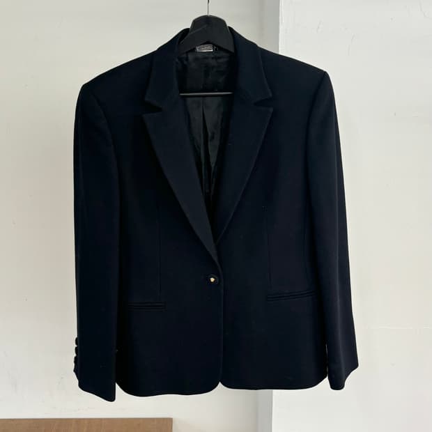 지아니 베르사체 블랙 싱글버튼 블레이저 자켓