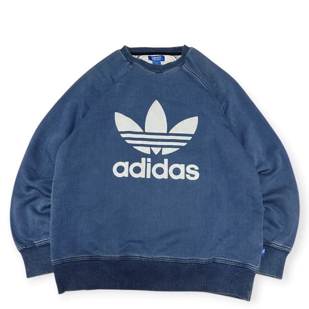 아디다스 빅 트레포일 데님 맨투맨