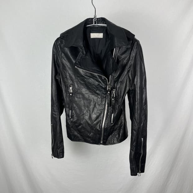 Vintage 램스킨 라이더 레더 자켓 