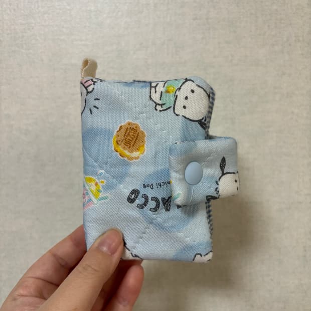 산리오 포차코 핸드메이드 카드지갑