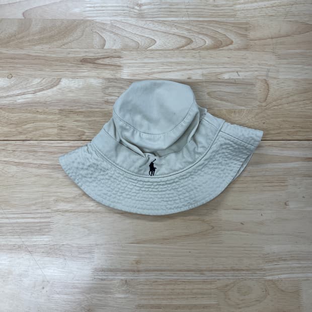 폴로 랄프로렌 베이지 버킷햇 S