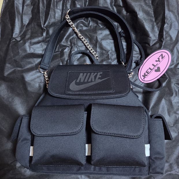 켈리즈 업사이클링 백 가방 크로플 백팩