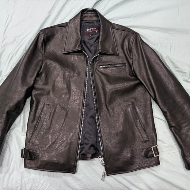 도프제이슨 프리미엄 램스킨 클래식 싱글 라이더 자켓