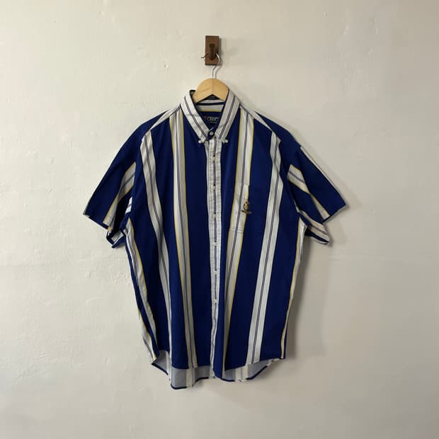 챕스 스트라이프 반팔 셔츠 