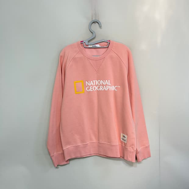 네셔널지오그래픽 남성 기모 맨투맨 100