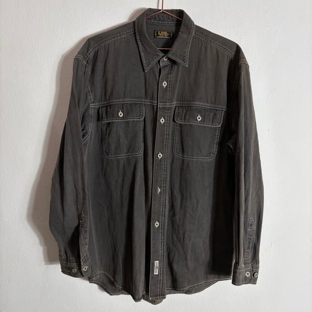 90s Lee 쌍방울 빈티지 워싱 데님 셔츠(95)