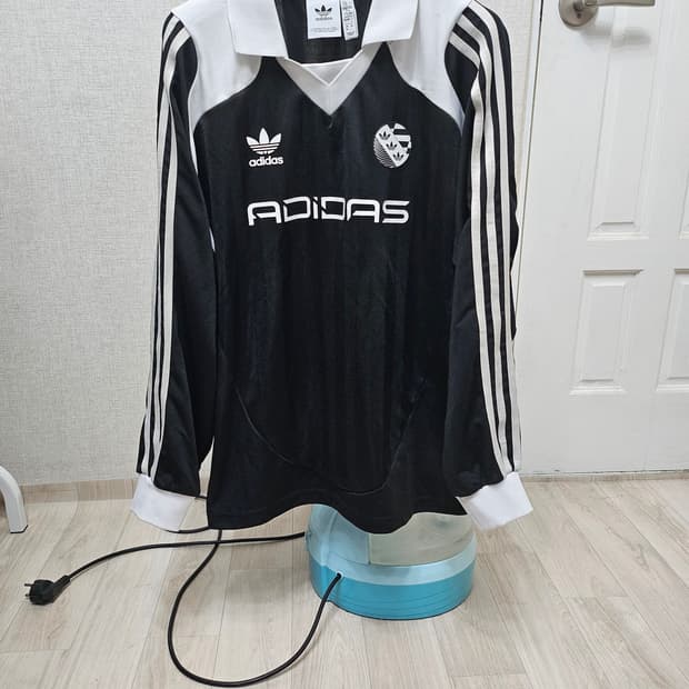 (95~100)M☆우주매물☆아디다스 아딜레니움[화이트블랙] 롱슬리브긴팔티