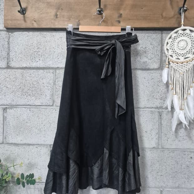 Y2K 블랙스커트 