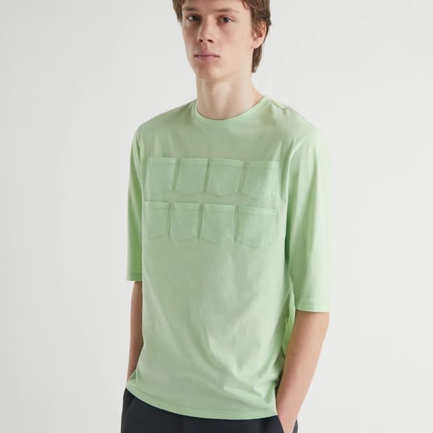 [S,M,L]팔로마울 Arisa 포켓 티셔츠/그린