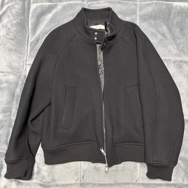 (L사이즈 교환 가능)애프터프레이 리가즈 헤링턴 블루종 블랙  사이즈 M