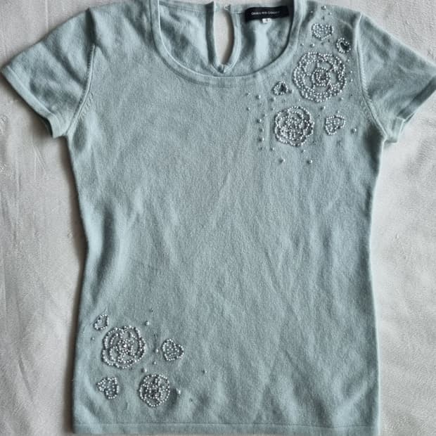 빈티지 오리엔탈 페어리 니트 탑