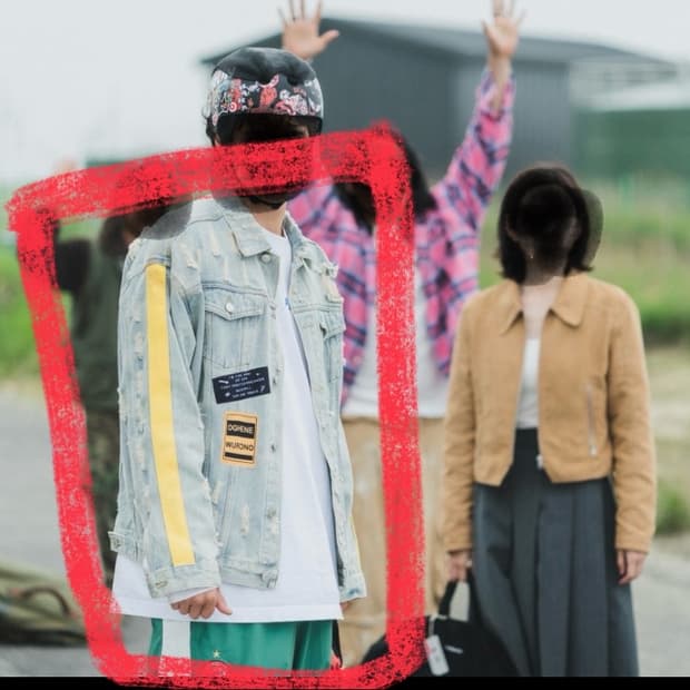 데이지워싱 청자켓