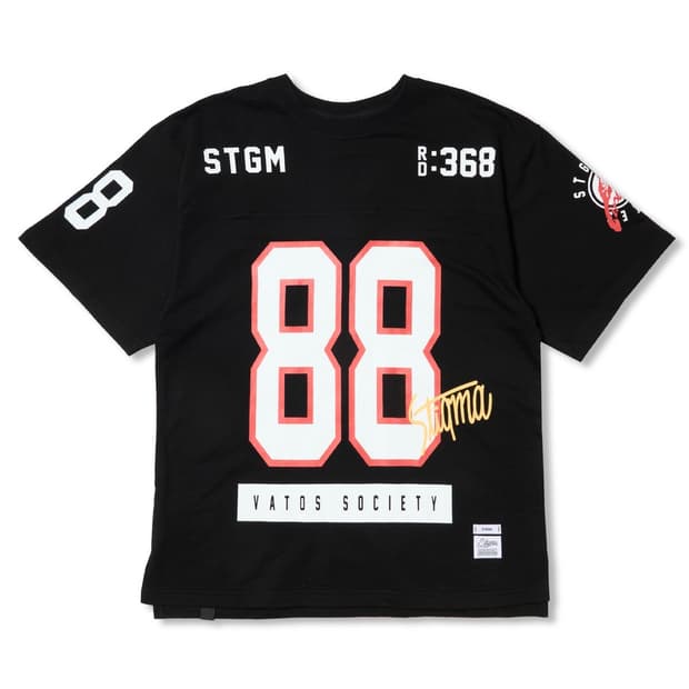스티그마 88 Football Oversized 블랙 반팔 티셔츠 XL