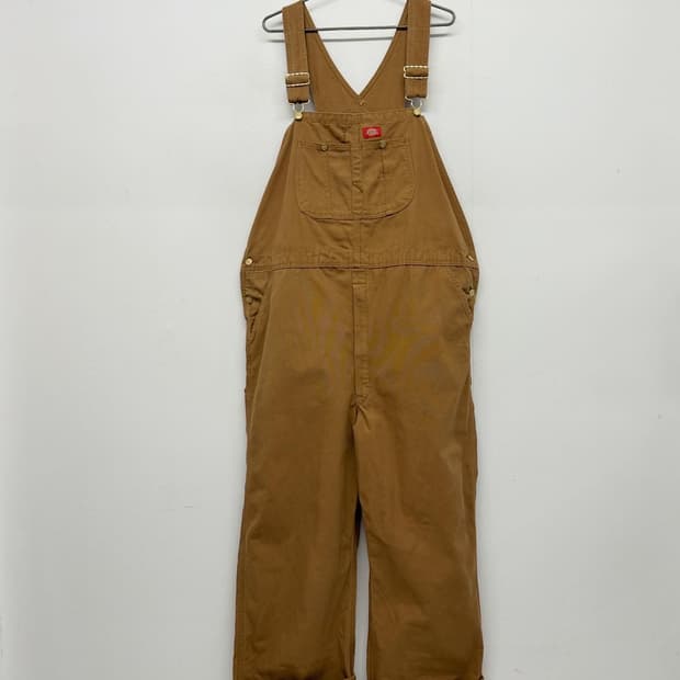 디키즈 빈티지 덕 캔버스 오버롤 멜빵바지