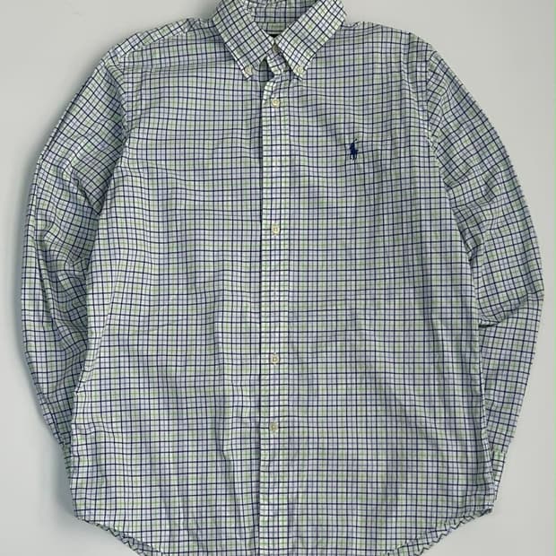 [M] 폴로 랄프로렌 클래식핏 체크 버튼 다운 셔츠