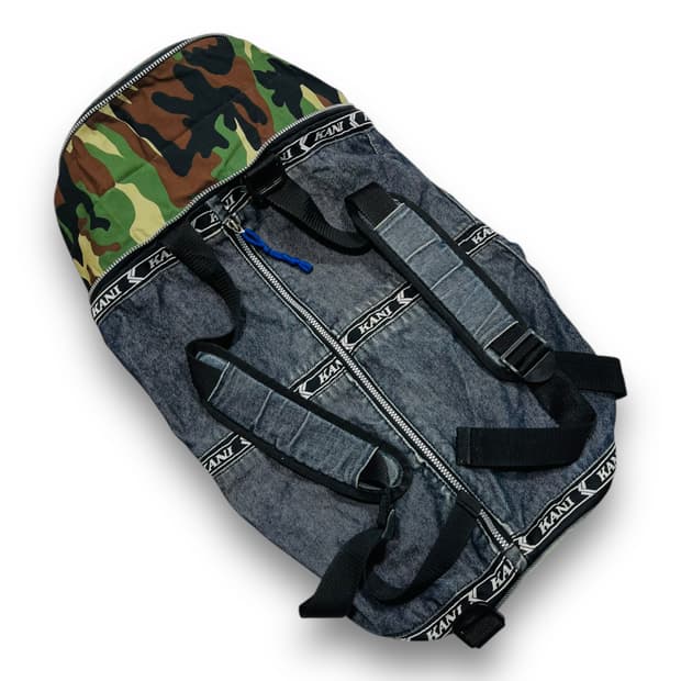 칼 카니 90s 밀리터리 원통 데님 올드스쿨 힙합 빈티지 백팩
