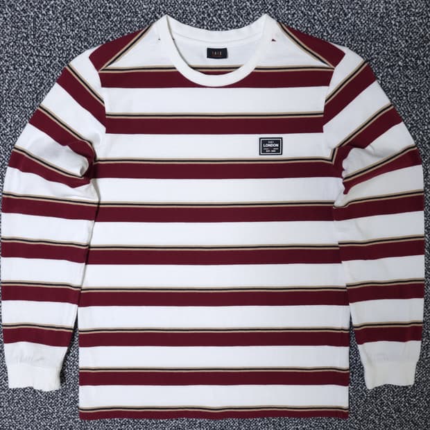 [무료배송][165]닥스 키즈 스트라이프 라운드 긴팔티