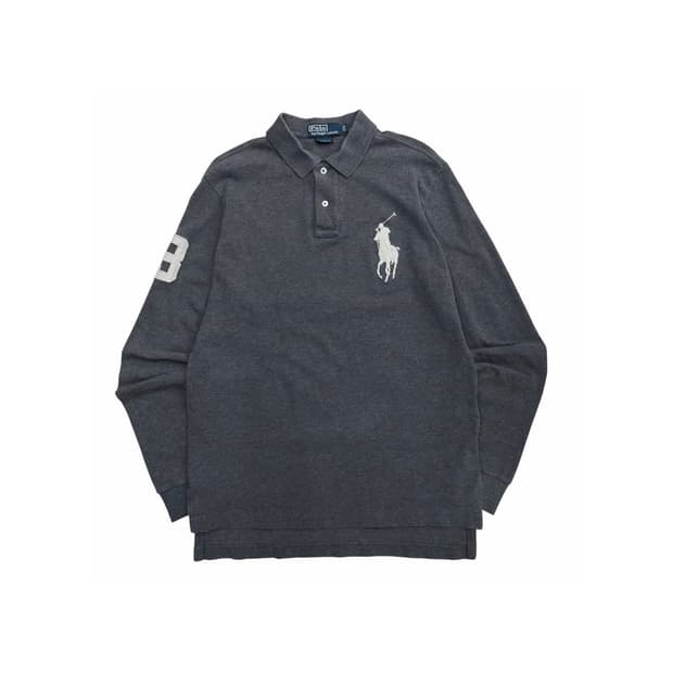 🩶폴로 랄프로렌 빅포니 차콜 긴팔 카라티🩶