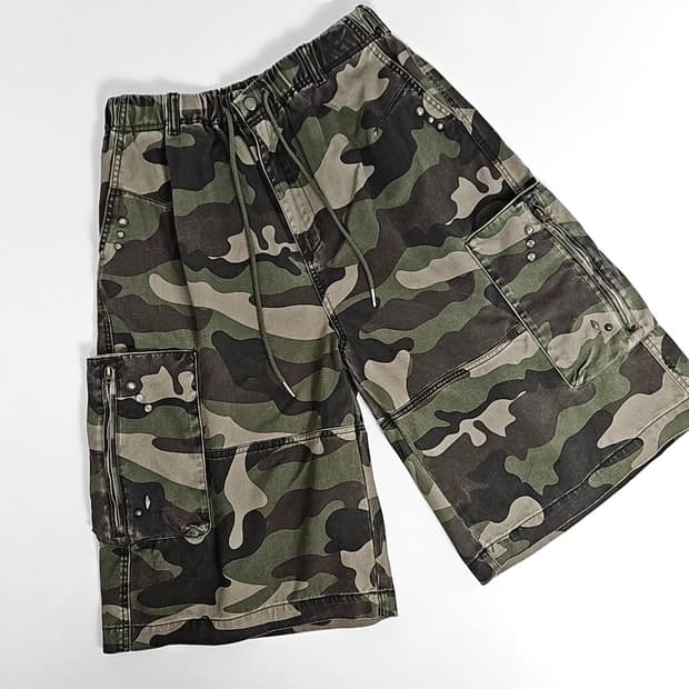 Jarqas western rivet zipper cargo pants