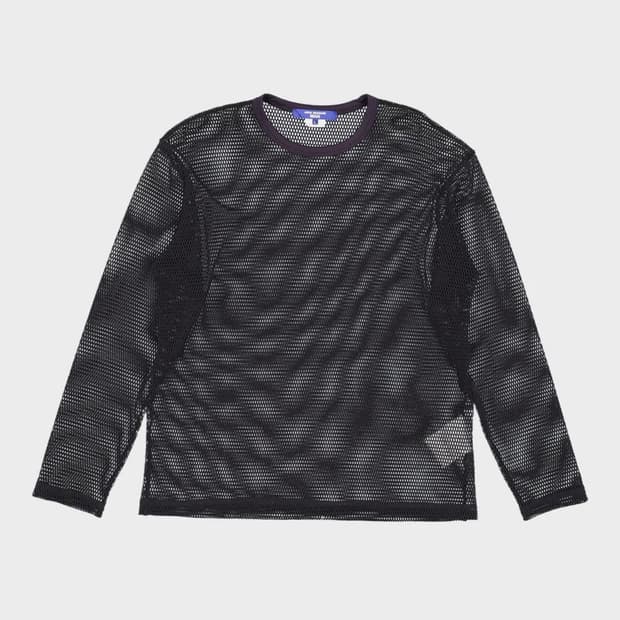 [L] 준야 와타나베 메쉬 롱슬리브 블랙