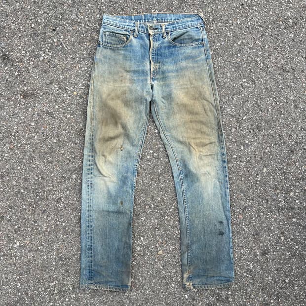 70’s 리바이스 66전기 505 논 셀비지 데님 팬츠