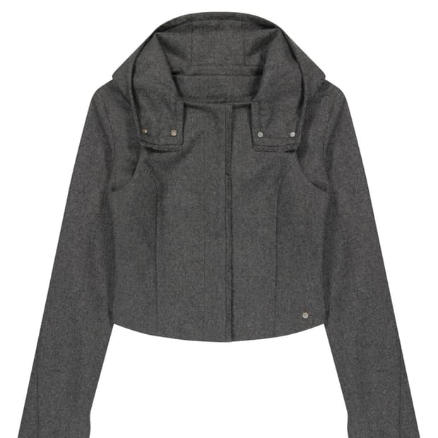 오호스 레이어드 울 셋업 그레이