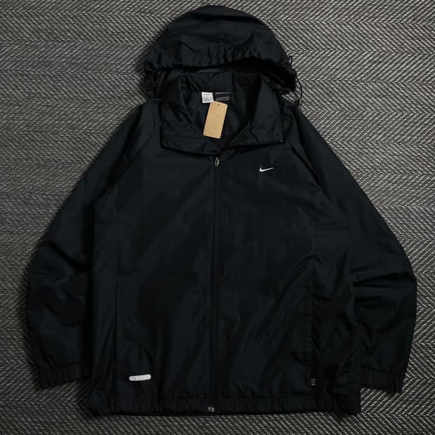 나이키 클리마핏 올드스쿨 블랙 바람막이 자켓 o 4424