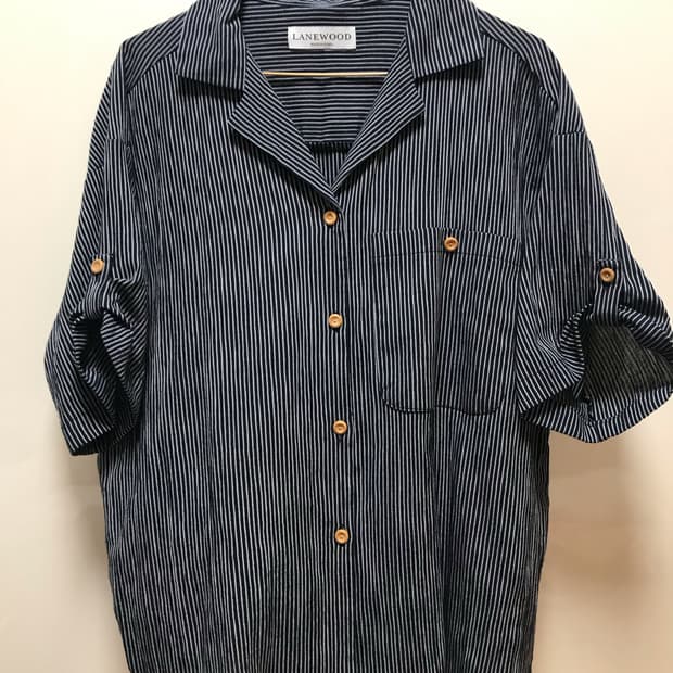 wood roll-up shirt