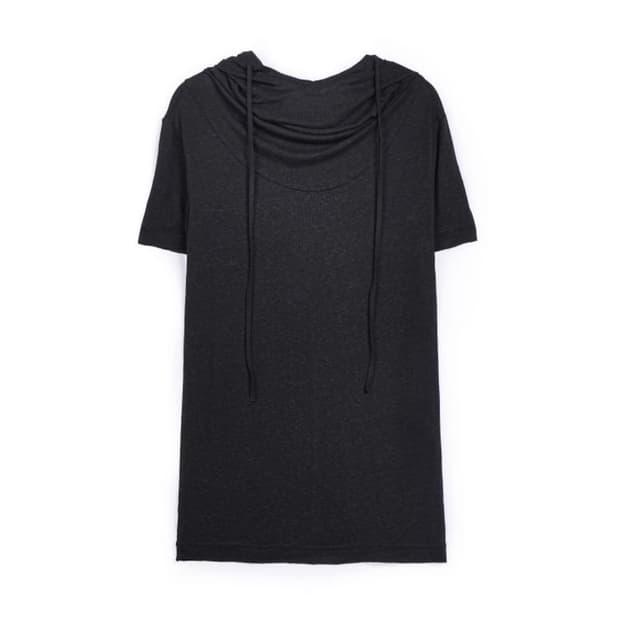 하르테올뎀 검정슬리브 Hooded Short Sleeve