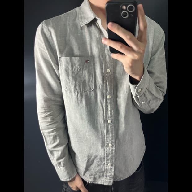 TOMMY HILFIGER 타미 린넨 셔츠